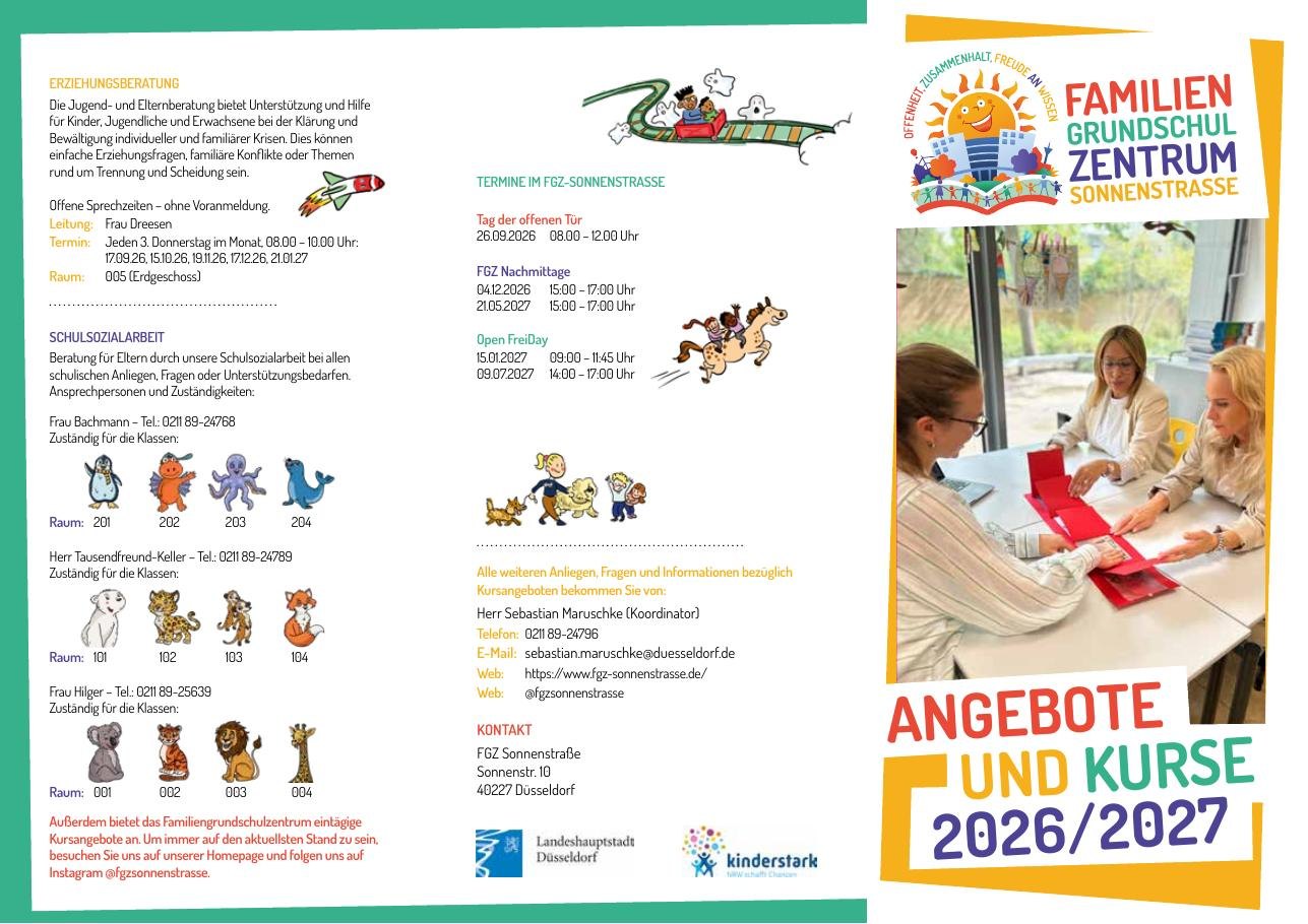Vorschau des Flyers Angebote und Kurse 2026/2027