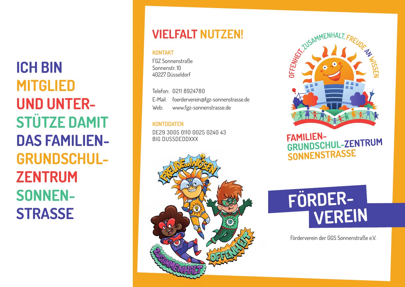 Vorschau des Flyers des Fördervereins