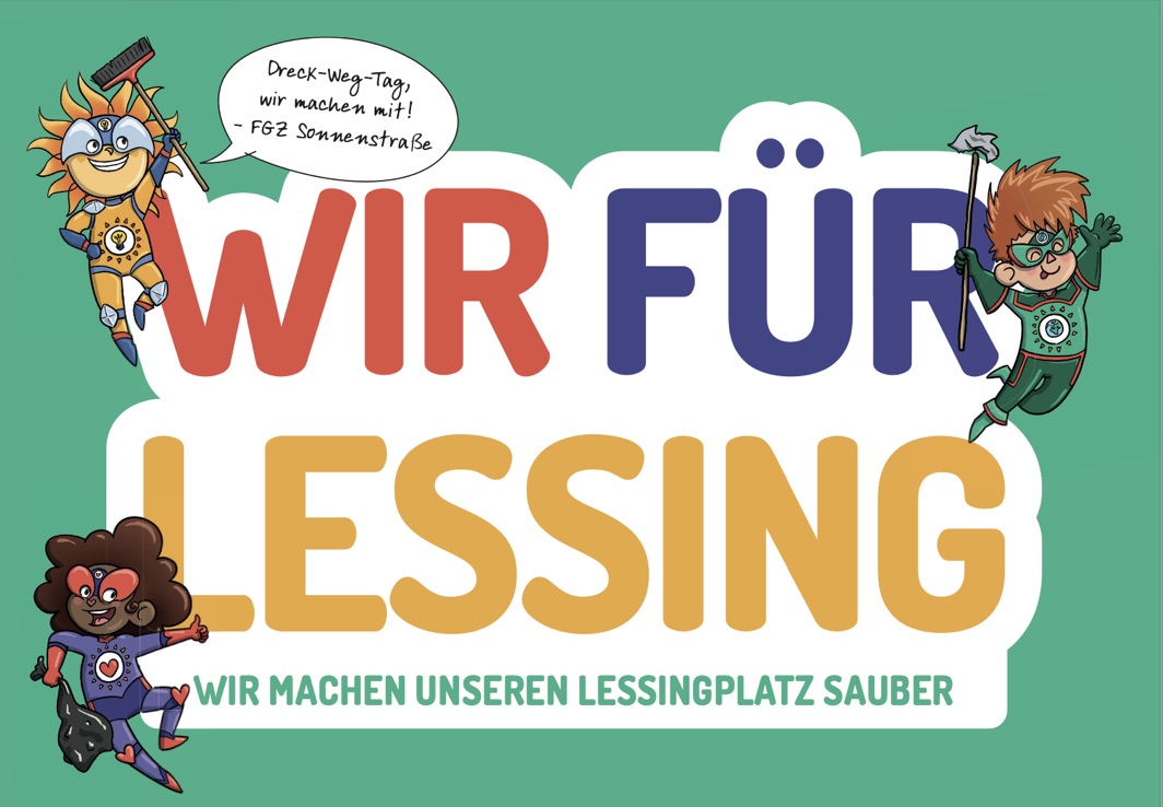 Plakat der Kinderaktion Wir für Lessing